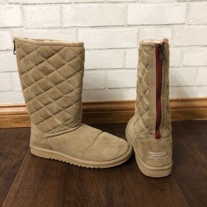 Quilted Furry Winter Ugg Boots